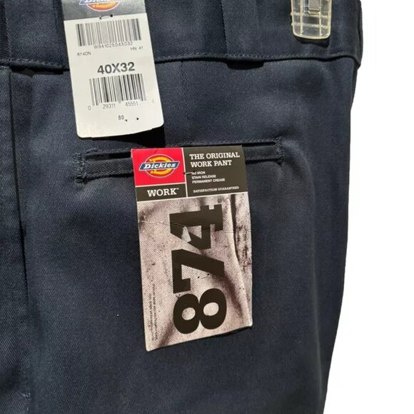 Dickies New 874 Plain Front 40 X 32 NWT Twill Pants - Picture 3 of 7